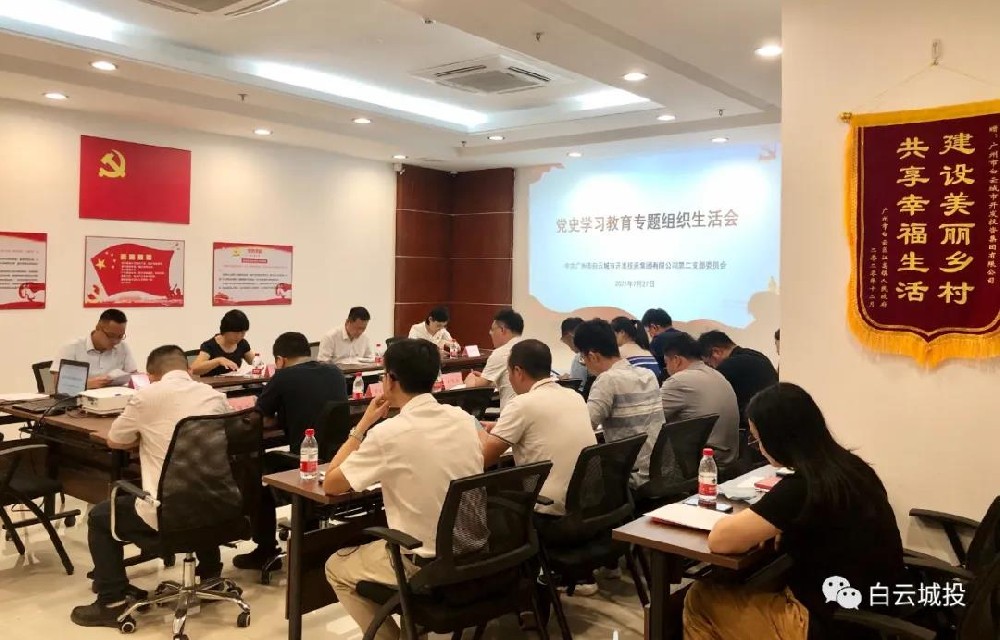 区委党史学习教育第五巡回指导组到PA视讯集团集团督导党史学习教育专题组织生活会